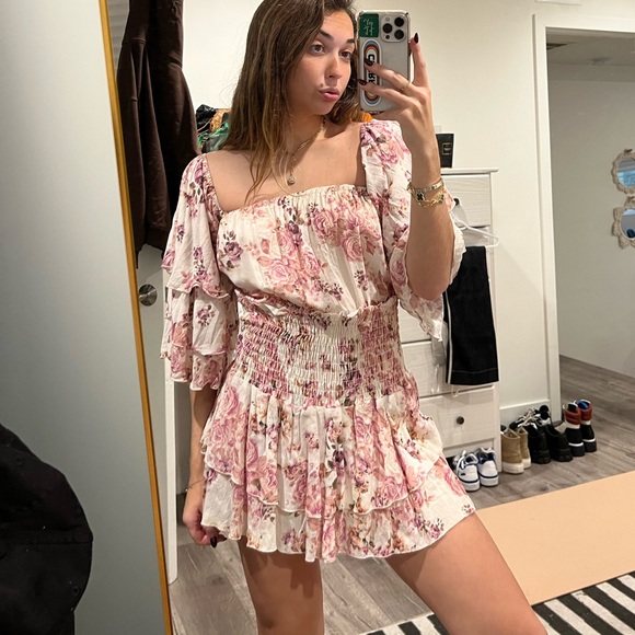 Bluelife Floral Romper Dress - Picture 2 of 4